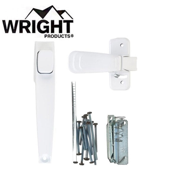 Wright - V444-2 - Heavy Duty - Tie Down Push Button Handle - Out Swinging - Wood / Metal Doors - Optional Finish