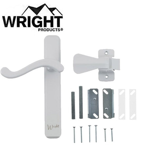 Wright - VBA213 - Bayfield Surface Latch Lever Set - 3/4 in" to 1-1/4 in" - Optional Finish