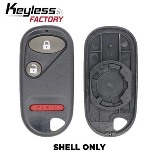 2000-2011 Honda Keyless Entry Remote SHELL for OUCG8D-344H-A - Black (AFTERMARKET)