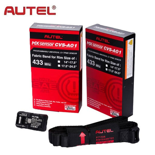 Autel - 300190 - Programmable CV TPMS Sensor - Fabric Band For Rims Sized 14 to 17.5 Inches
