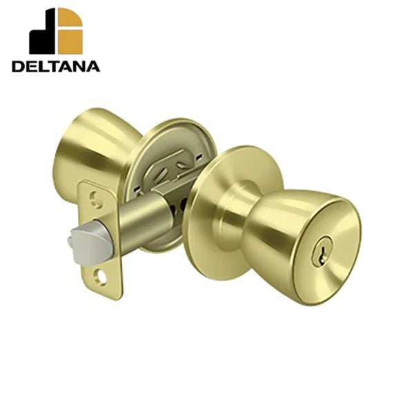 Deltana - St. Thomas Knob Entry - 2-3/8" Backset - 1-3/8" - 2" Door Thickness - Universal Handing - Optional Finish