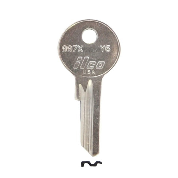 Ilco - 997X-Y6 YALE Key Blank - 5 Pin or Disc