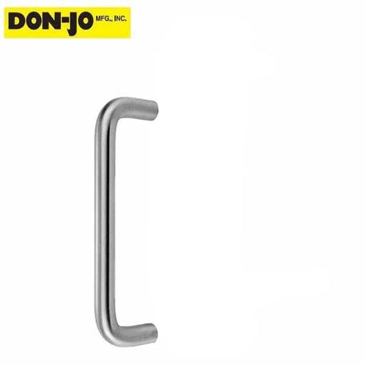 Don-Jo - Round Door Pull - Back-To-Back - 1" - Satin Aluminum - 8" CTC