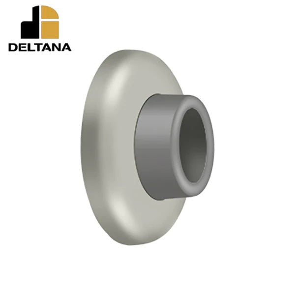 Deltana - Wall Mount Concave Flush Bumper - 2-1/2" Diameter - Optional Finish
