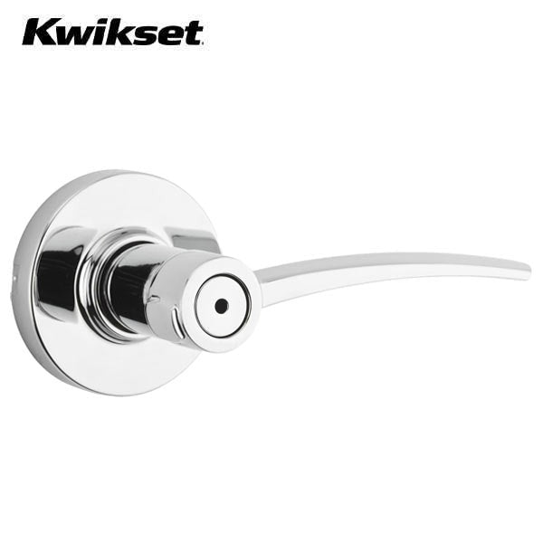 Kwikset - 730KTL - Katara Lever Set - Round Rose - 26 - Polished Chrome - Privacy - Grade 2