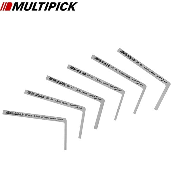 Multipick - Dimple Pin Tension Wrench Set - 6pcs. (3BMS-SET-2)