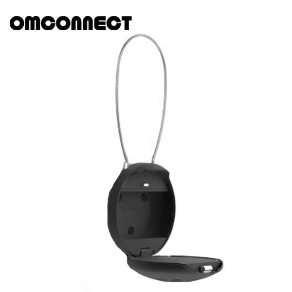 OMCONNECT - SOLO S - Smart Key Lock Box - S Shaped Braided Steel Shackle - Bluetooth