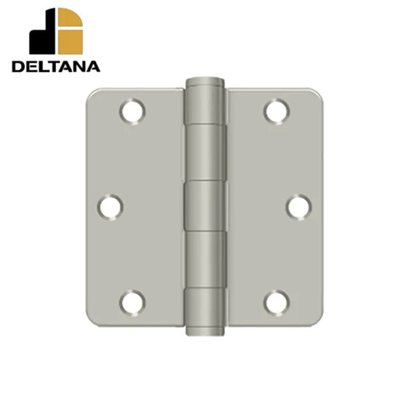 Deltana - 3-1/2" x 3-1/2" x 1/4" Radius Hinge - Heavy Duty - Optional Finish