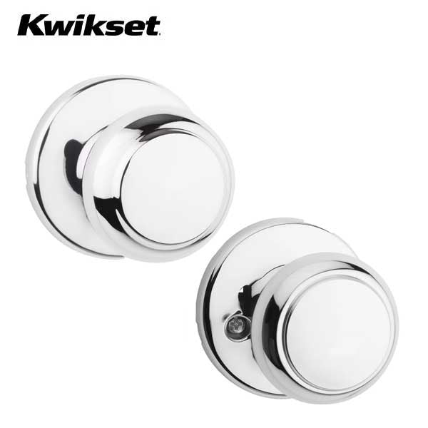 Kwikset - Cove Knob Set - Round Rose - Optional Finish - Optional Function - Grade 3