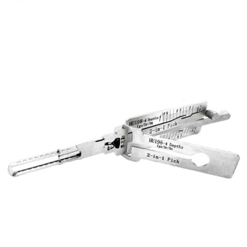 ORIGINAL LISHI - HU198-4 Ford 150 P Series / 10-Cut / 2-in-1 Pick & Decoder / AG