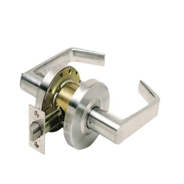 TELL - CL100397 - Heavy Duty Cylindrical Leverset - Cortland - 2 3/4" Backset - Satin Chrome - Grade 1 - Passage