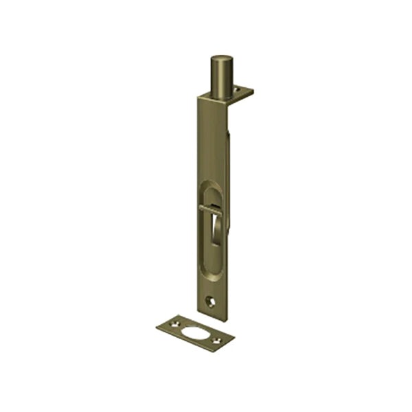 Deltana - 6" Flush Bolt - Heavy Duty - Square - Optional Finish