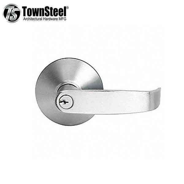 TownSteel - ED5500L - Dummy Lever Exit Trim - 2-3/4 " Backset - for ED5500/ED5600 Exit Devices - Dummy Function - Satin Chrome - Grade 1