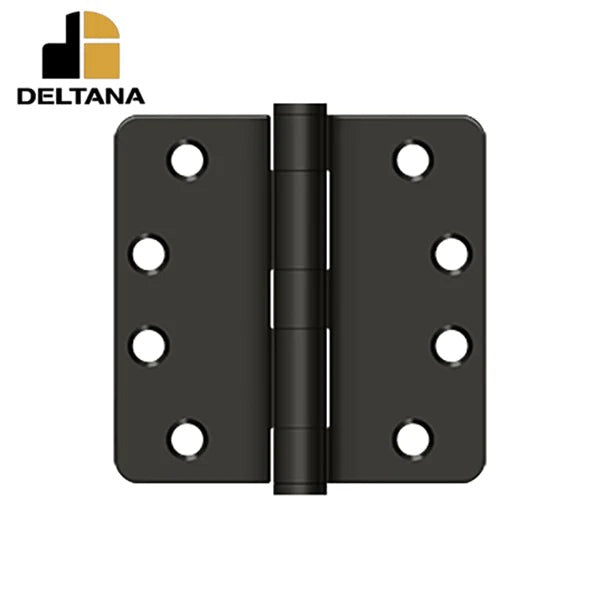 Deltana - 4" x 4" x 1/4" Radius Hinge - Heavy Duty - Optional Finish