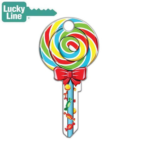 LuckyLine - B140K - Key Shapes - Lollipop - Kwikset - KW1 - 5 Pack