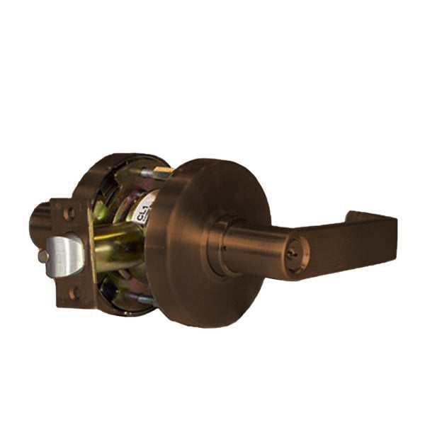 Command Access - Cylindrical Clutch Lever Set - Fail Secure - Storeroom - L6 Lever - 12 VDC - Oil Rubbed Bronze - Grade 1