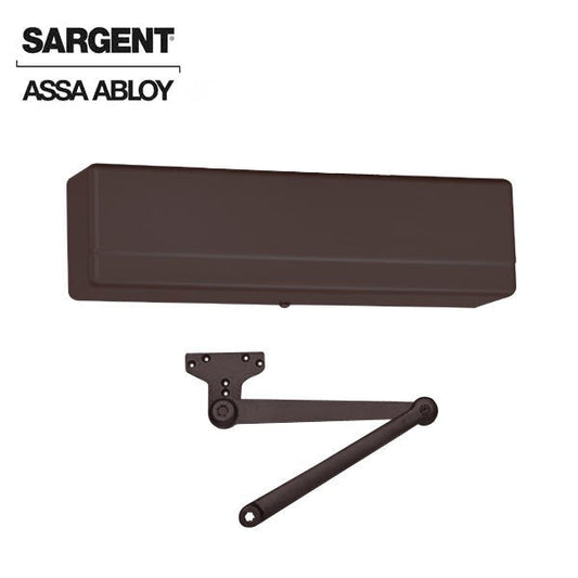 Sargent - 1431 - Powerglide Door Closer - Heavy Duty Parallel Arm - Adjustable Size 1-6 - Plastic Cover - Dark Oxidized Satin Bronze - Fire Rated - Grade 1