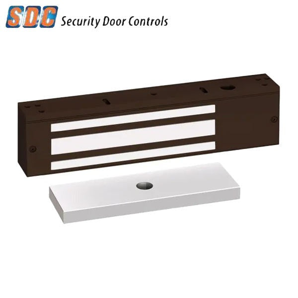 SDC - 1571 - Single Energy Saver Magnetic Lock - Surface Mount - 1200lbs. - 12/24VDC - Optional Finish - Grade 1