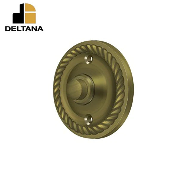 Deltana - Bell Button - Round w/ Rope - Optional Finish