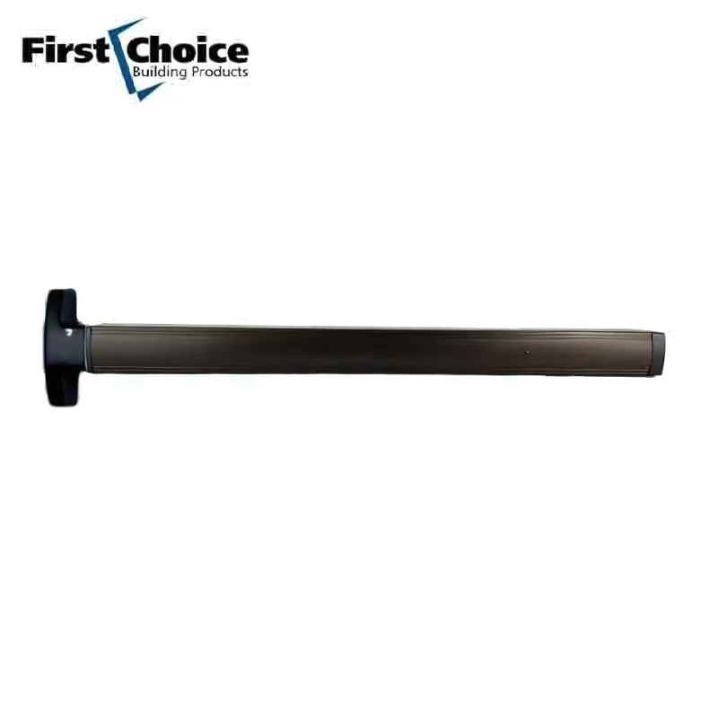 First Choice - 3690 - Concealed Vertical Rod Exit - 36" - Electric Latch Retract - Exit Only - No Trim - 24 VDC - Black Anodized Aluminum Finish - Grade 1