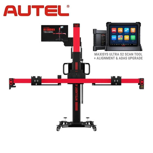 Autel - IA1000 Automated Wheel Alignment and ADAS System with MaxiSYS Ultra S2 Diagnostics Tablet