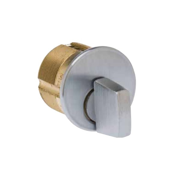 Ilco - 7181 - Turnknob Mortise Cylinder - 1 1/8" - Standard Cam - 26D - Satin Chrome - Grade 1