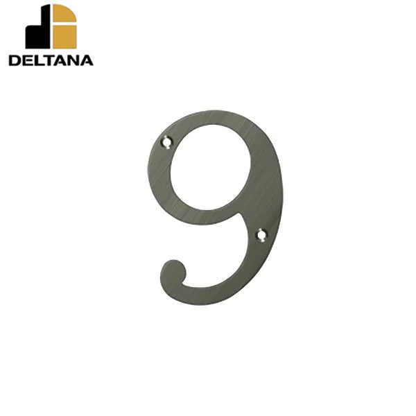 Deltana - 4" Numbers - Solid Brass - Optional Finish