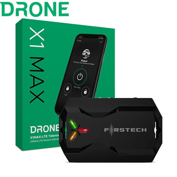 Firstech - Drone - X1MAX-LTE - X1 LTE MAX with Cell, GPS, BLE, Sensors, and Back-up Battery (128-SGNS)