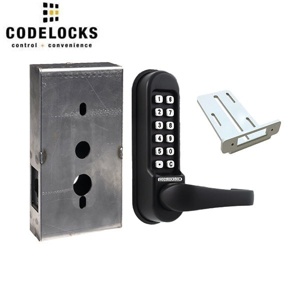 CodeLocks - CL515 Gate Box Kit - Mechanical Lock - Heavy Duty - Tubular Latch Bolt Gate Box Kit - Passage Function - Optional Finish