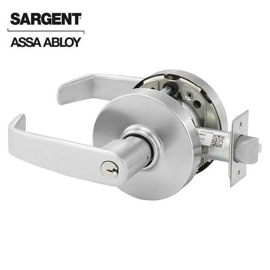 Sargent - 28FW-10G05 - 10 Line Bored Lever Lock - L Lever - - 626 - Satin Chrome - Non Handed - Grade 1