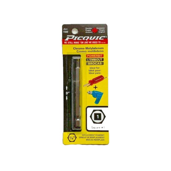 PICQUIC - 3" Length Powerbits - Optional Bit Sizes - Robertson