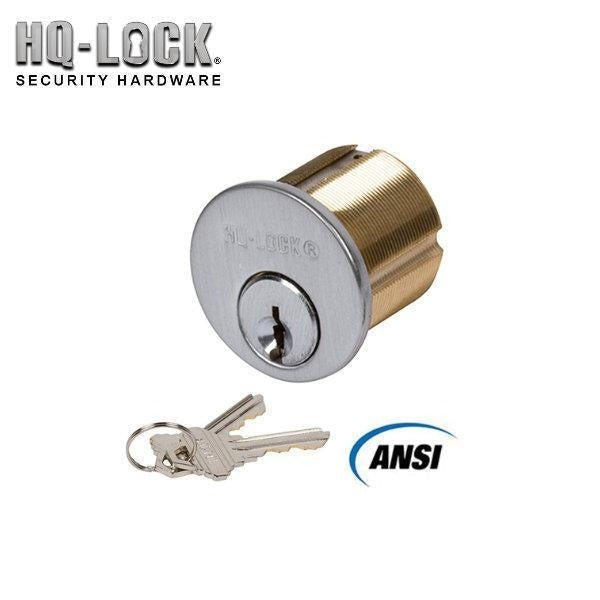HQ LOCK - MC02 - Mortise Cylinder - SC1 - 1-1/8 - 32D - Silver