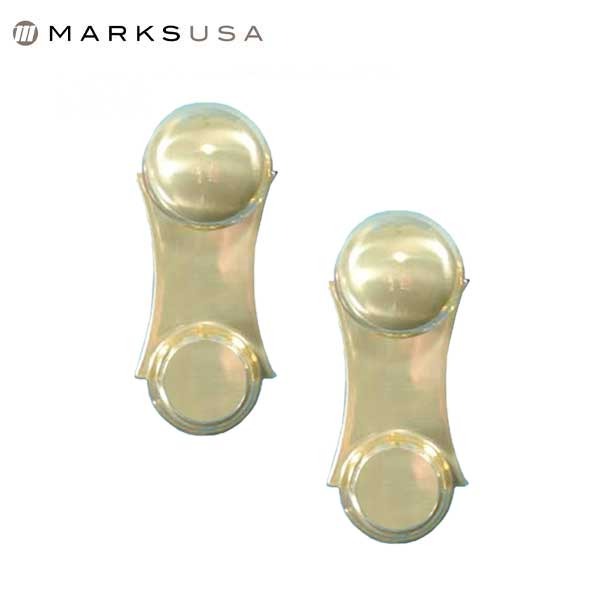 Marks USA - 21 - Unilock Knob Set - Full Dummy - Polished Brass