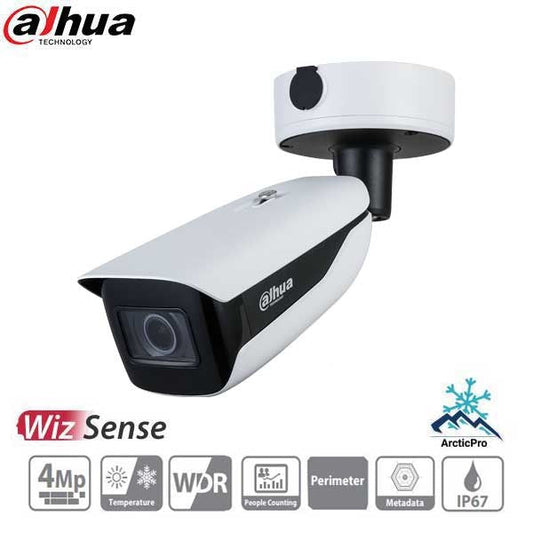 Dahua / IP / 4MP / ePoE Network Bullet Camera / Motorized Varifocal / Analytics+ / 2.7-12mm Lens / WDR / IP67 / IK10 / 50m IR / DH-IPC-HFW7442HN-ZFR