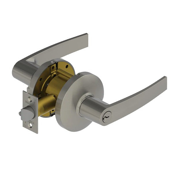 Hager - 3470 - Lever - Classroom - 2-3/4" - Satin Chrome - Optional Lever - Optional Keyway