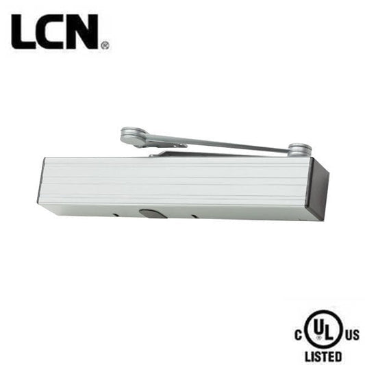 LCN - 4642 - Electrohydraulic Auto Equalizer Door Operator - Back Check Function - Regular Arm Function - 12VDC/24VDC - Adjustable Size 2-5 - Metal Cover - Aluminum - Fire Rated - Grade 1