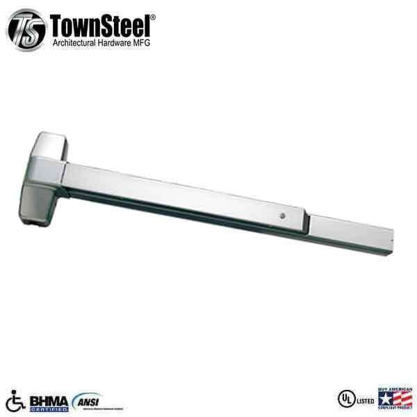 TownSteel - ED5500 - Panic Exit Device Push Bar - 36" - Satin Stainless - Grade 1