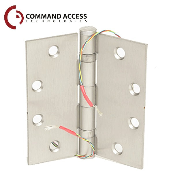 Command Access - Energy Transfer Swing Hinge - Clear Hinge - 4/26 Gauge - Bright Chrome