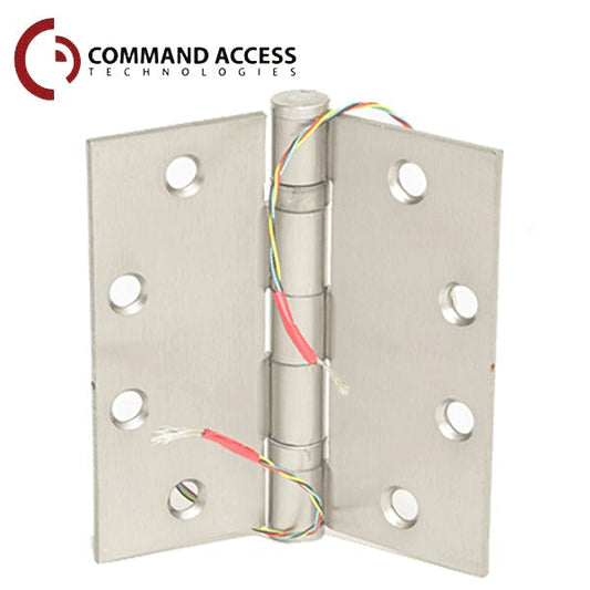 Command Access - Energy Transfer Swing Hinge - Clear Hinge - 4/26 Gauge - Bright Chrome