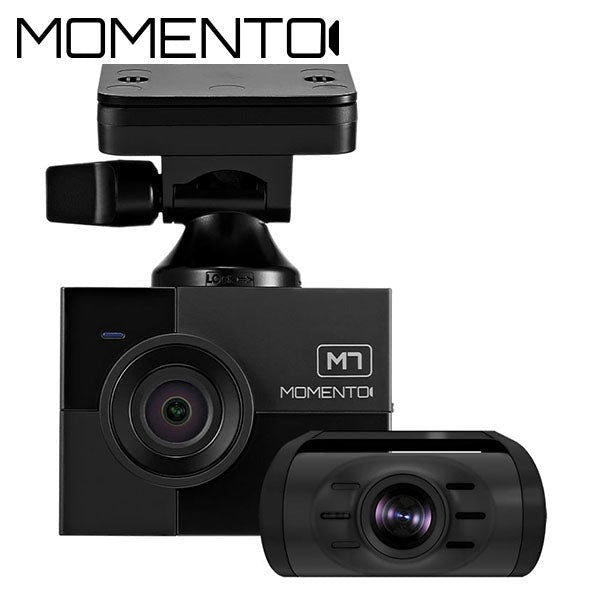 Firstech - Momento - M7 1440p 3-Channel 2K QHD Dual Dash Camera - Touchscreen