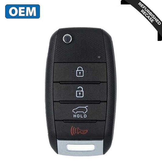 2015-2020 Kia / 4-Button Flip Key / PN: 95430-C5100 / OSLOKA-910T (OEM Recase)