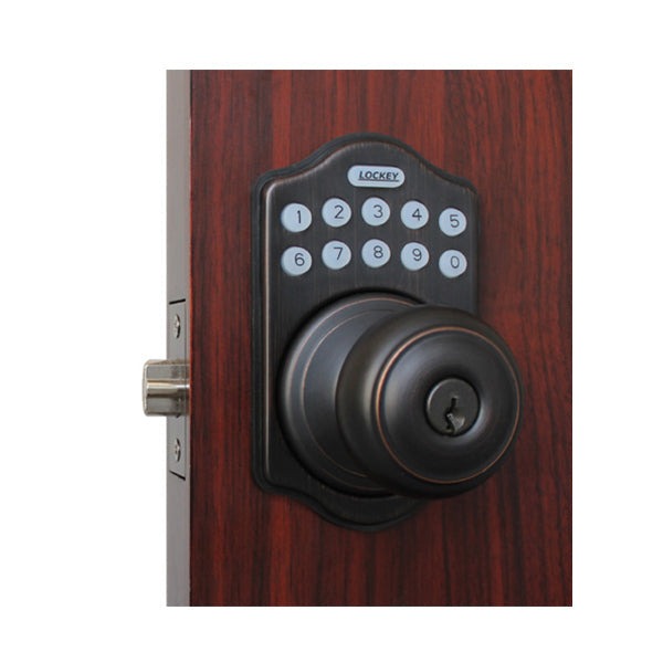 Lockey - E930 - Electric Knob Lock W/ Remote - Oil Rubbed Bronze