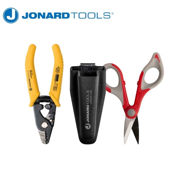 Jonard Tools - Fiber Stripper & Kevlar Shears Kit - Molded Pouch