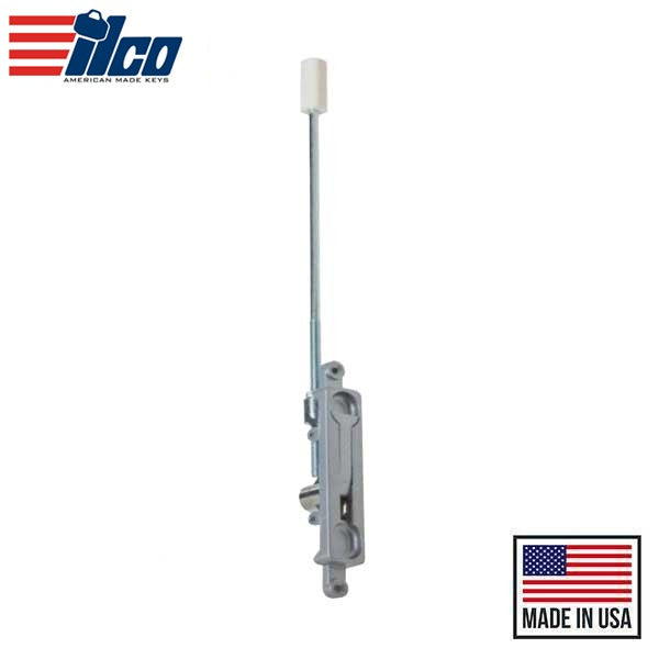 Ilco - Flush Bolt - 5/8" Throw - 1/8" Offset - 16" Rod - AL - Aluminum - Grade 1