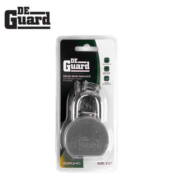 Premium - Solid Iron Padlock - KW1 Keyway - Short Shackle 1" - Keyed Different
