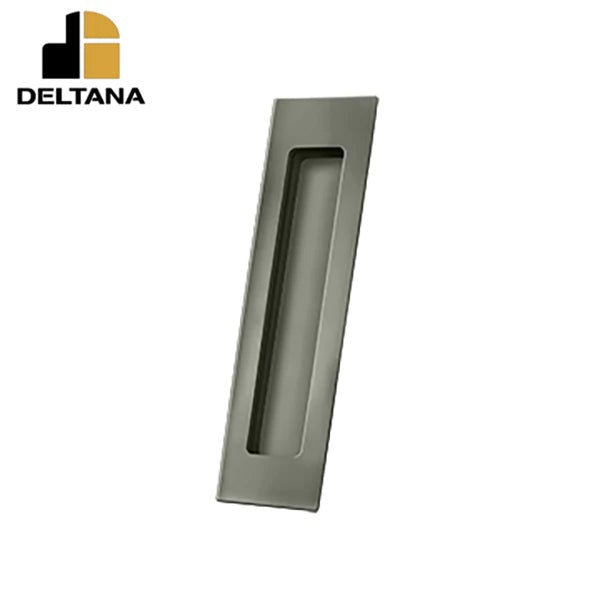 Deltana - Flush Pull - Rectangular - Heavy Duty - 7" x 1-7/8" x 3/8" - Solid Brass - Optional Finish