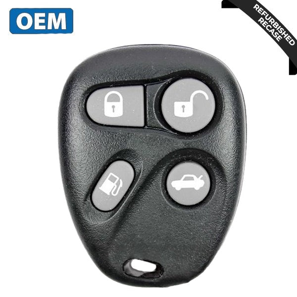 1996-1999 Cadillac DeVille / 4-Button Keyless Entry Remote / Gas / PN: 16196066 / AB01602T (OEM Recase)