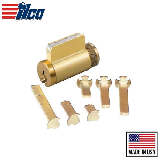 Ilco - 15995 - Key-In-Knob Cylinder - Zero Bitted - Schlage C - 04 - Satin Brass - Grade 1
