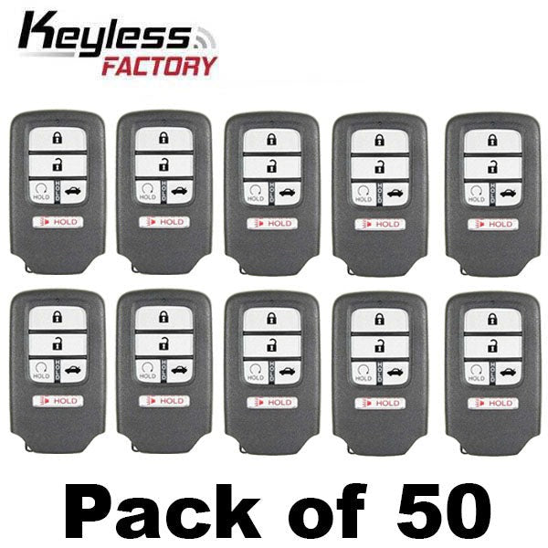 50 x 2016-2021 Honda Civic / 5-Button Smart Key / PN: 72147-TBA-A11 / KR5V2X (AFTERMARKET) (Bundle of 50)