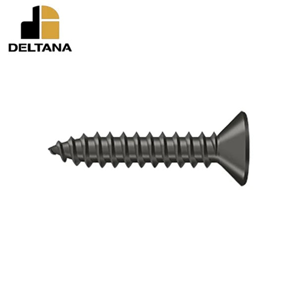 Deltana - Wood Screw - SB - #10 x 1" - Optional Finish